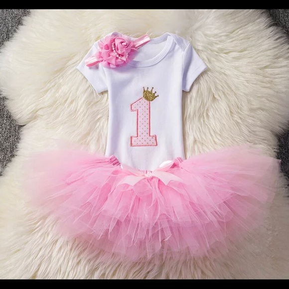 1 year old birthday outfit 3 pieces - Picture 2 of 3